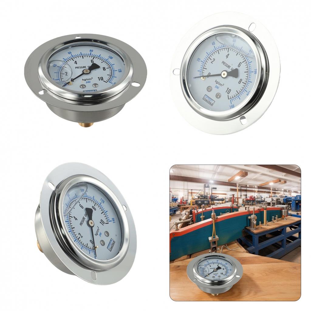 For YN60ZT Hydraulic Pressure Gauge with Flanged Connection for Easy Install