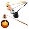 Stainless Steel Candle Snuffer Set Wicks Home Tool Long Handle Bell Fire Extinguisher Lighter Candle Trimmer Accessories Decor