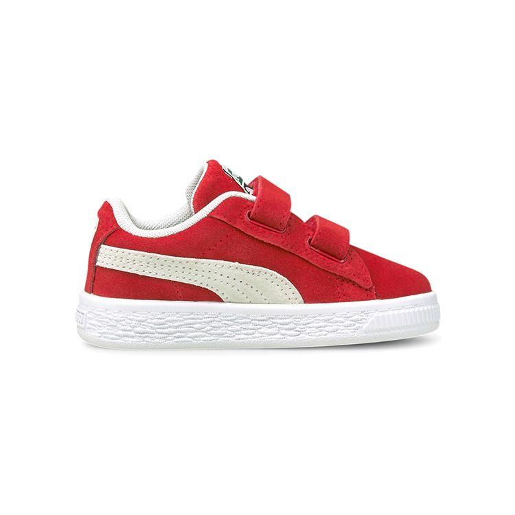 Puma Suede Classic 21 AC Infant High Risk Red White Baby Sneakers 380564-02