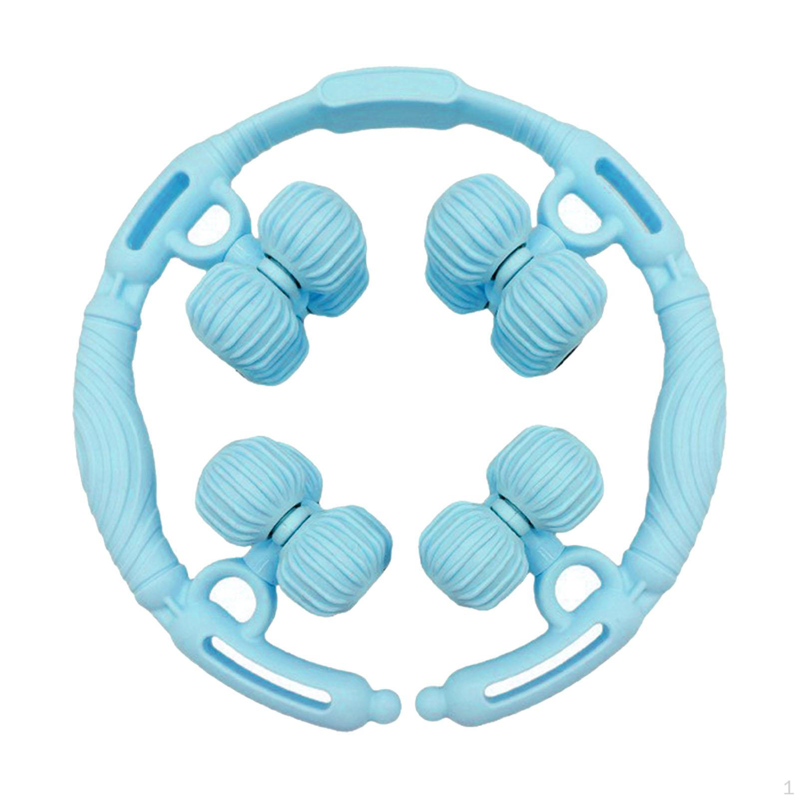

16 Wheel Leg Massage Roller Arm Buttocks Calves Forearm Neck Tool for Sports Yoga синій
