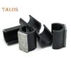 5Pcs Chair Legs Tips Caps with Felt Pads U-shaped Plastic Table Feet Glides Protectors Non-Slip Furniture Feet Tubing Cap for 19/22/25mm Diameter