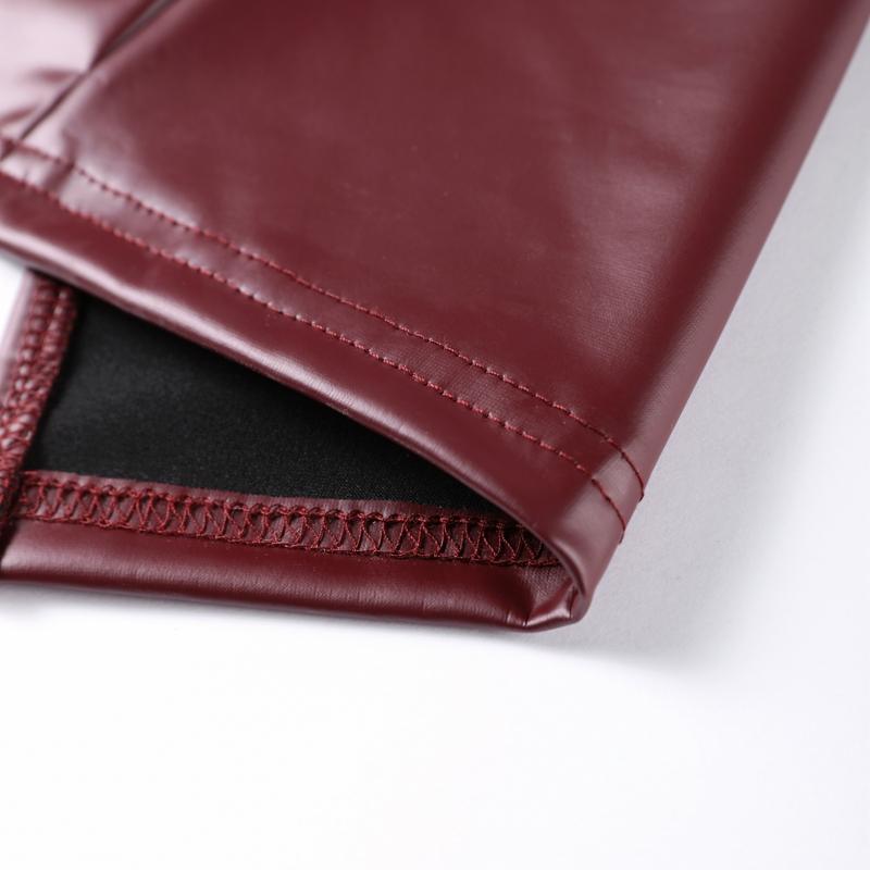 Damen Sexy Rückenfreies Slim Sling Lederkleid Mode Ärmellos Reißverschluss Paket Hüfte Lange Kleider Party Abend Robe