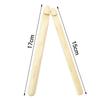 1Pair Big Wood Crochet Hook 11Mm 13Mm Weaving Needle Wooden Knitting Hooks