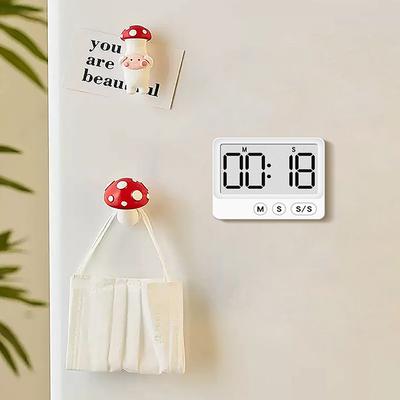Temporizator digital ABS, cronometru magnetic de bucătărie, cu afișaj LCD mare, ceas digital cu numărătoare inversă, până la 99 de minute și 59 de secunde