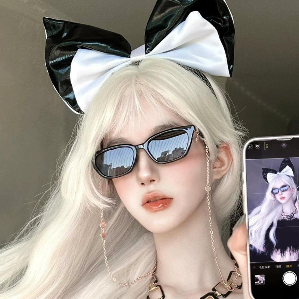 Lovely Bowknot Headband Satin Cosplay Hair Hoop Fashion Lolita Hair Band  Costume Decoration