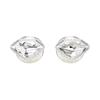 Swarovski Lucent Spherical Pavé Crystal Rhodium Plated Stud Earrings Women's Silver/White 5686483