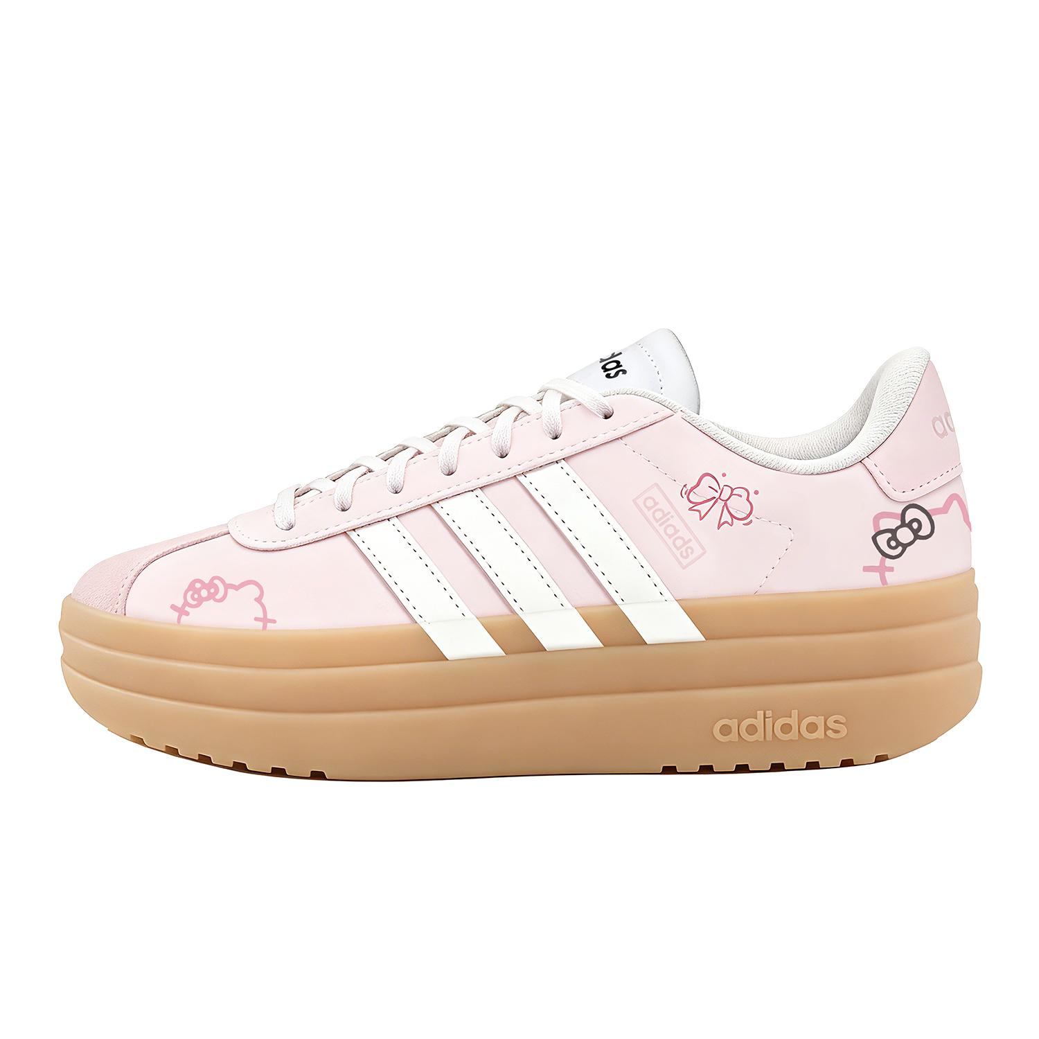 

Adidas VL Court Bold Pink Cat Language Low top Skateboard Shoes Women s Light Pink IH3083(Team528-) 36