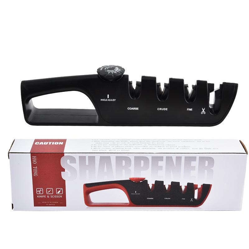 Adjustable 4-in-1 Knife Sharpener: Multifunctional Kitchen Sharpening Tool