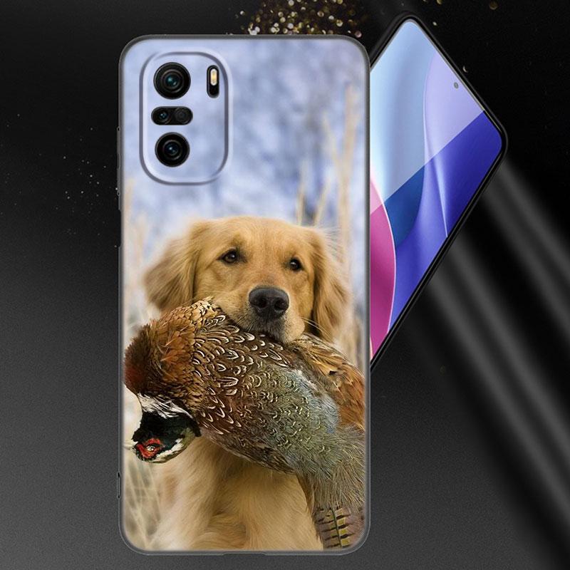 Hunter Man Fishing Dog Phone Case For Xiaomi Mi POCO X3 NFC GT M4 M3 12 11T 10T Pro A3 11 Lite NE 5G 12X 11i F3 Soft Black Cover