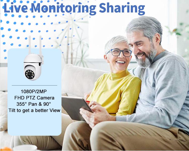 Smart WiFi 360° HD Home Camera with Night Vision & Remote Monitoring