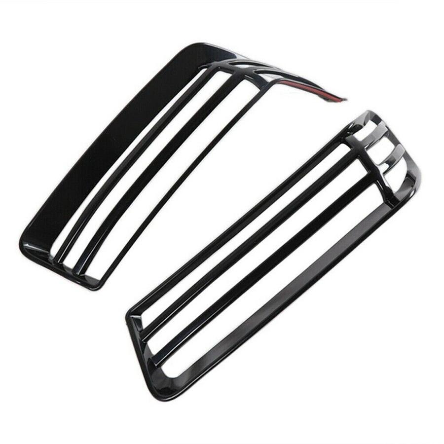 2X Glossy Black Front Wheel Eyebrow Light Cover Trim For Jeep Wrangler Jl 2018+