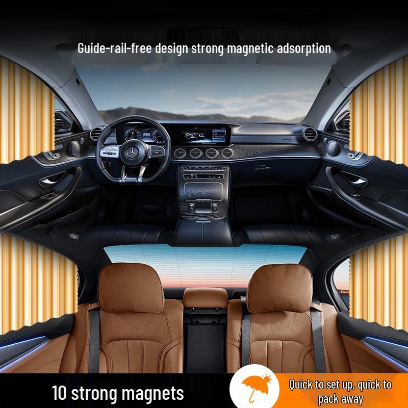 Magnetic Car Sunshade Curtains: Sun Protection & Heat Insulation Privacy Solution