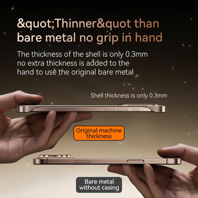 Husă din fibră de carbon pentru iPhone 16 15 14 13 Pro Max Ultrathin 0.3mm Grosime Fără Ramă Acoperire Disipare Căldură Carcasă de Lux