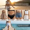 Summer Ocean Series Starfish Conch Pendant Waist Chain for Women Creative Double Layer Imitation Pearl Belly Chain Body Jewelry