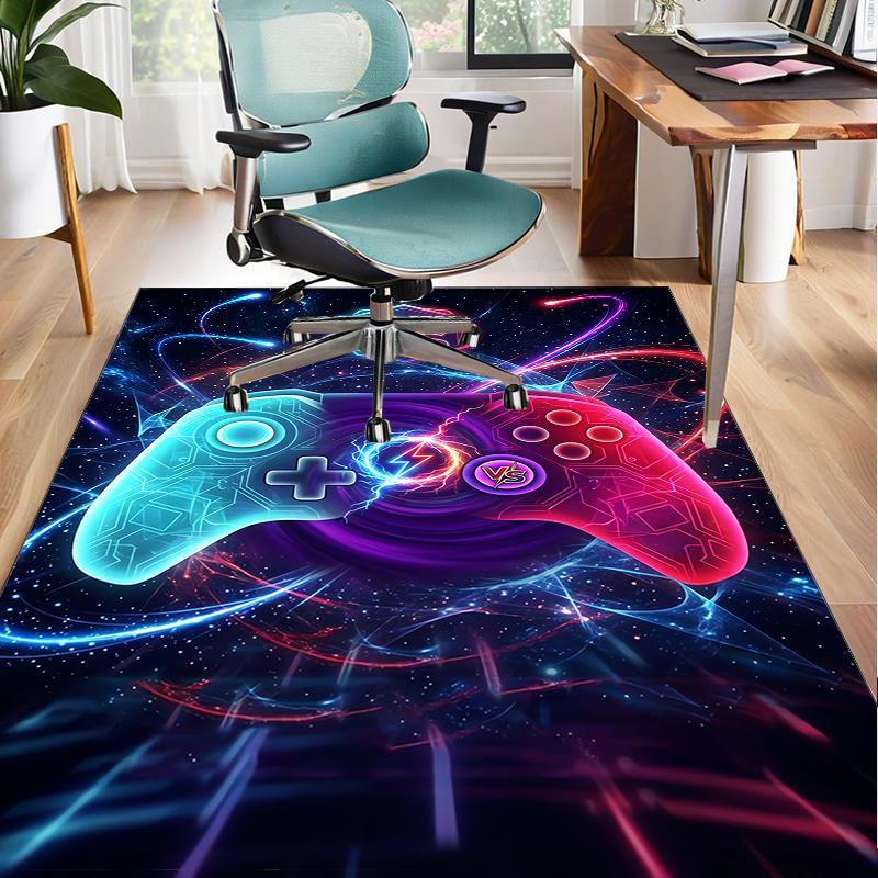 Player Control Duel Office Rug Chair Mat, Entryway Carpet, Suitable for Front Door, Bedroom, Living Room, Desk, Holiday Gift
