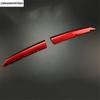 Car Front Middle Grille Mesh Strip Protector Decoration Cover Trim For Mazda 3 2014 - 2016 ABS Chrome / Red Accessories Exterior