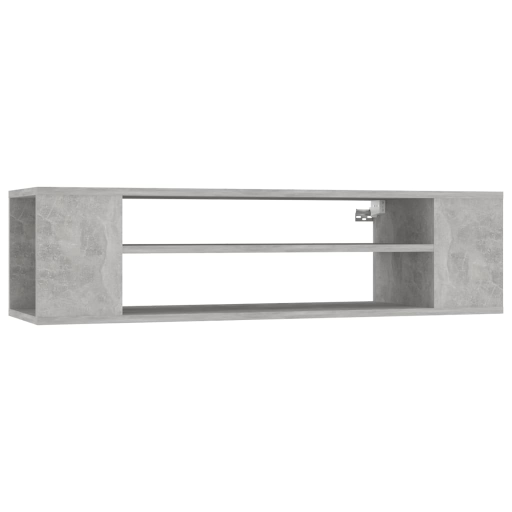 Wall Mounted TV Cabinet Concrete Grey 100 x 30 x 26.5 cm Engineered Wood