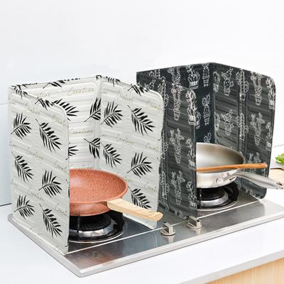 Kitchen Grease Grease Plate Cooktop Grease Plate Household Printed Aluminum Foil Heat Insulation Plate Stir-fry Spatter-proof Plate Oil Proof Plate