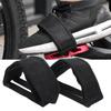 1Pair Canvas Bicycle Pedal Straps Toe Foot Cover Clip Belt Double Hook and Loop Fasteners