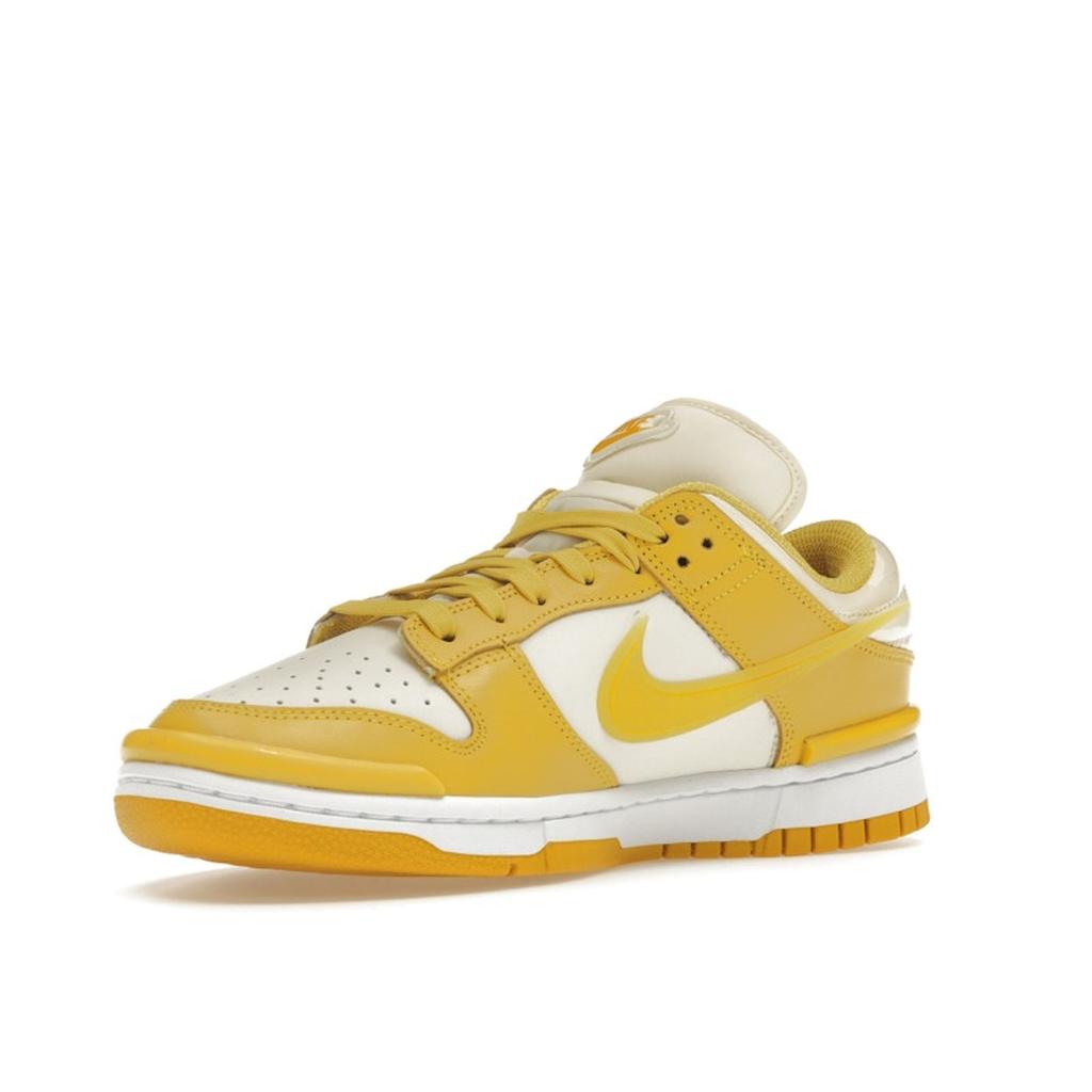 Nike Dunk Low Twist Vivid Sulfur Women Sneakers Yellow Coconut-Milk White DZ2794-100
