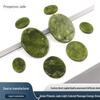 Xiuyan Jade Light Green Fengyu Massage Stone – Polished Hot Compress Yoga Stone