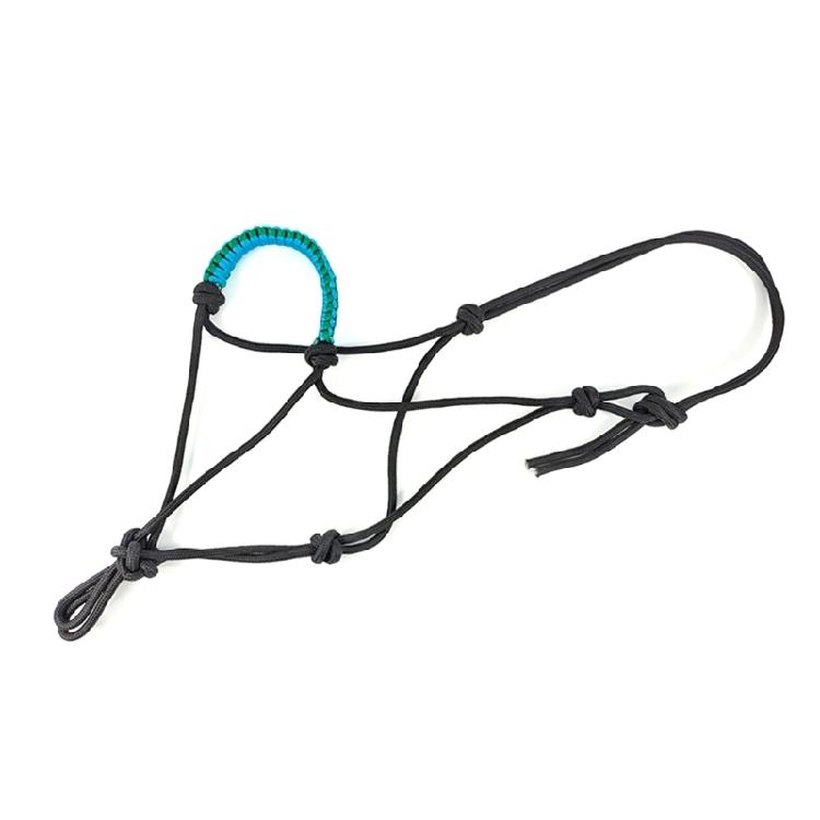 Adjustable Horse Riding Halter Horse Training Tool Knot Training Headstall Webbing Rope Wear Resistant Rope Halter