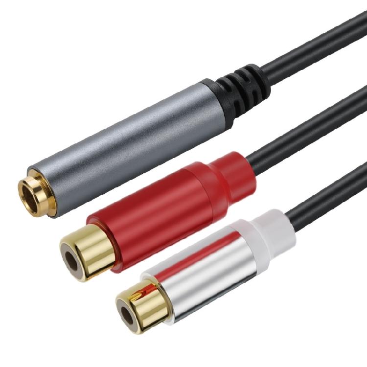 6.35mm to 2RCA Adapters Cord, 1/4Inch TRS Stereoed Female to 2RCA Female Y Splitters Line Extension Cable 30/180/300cm