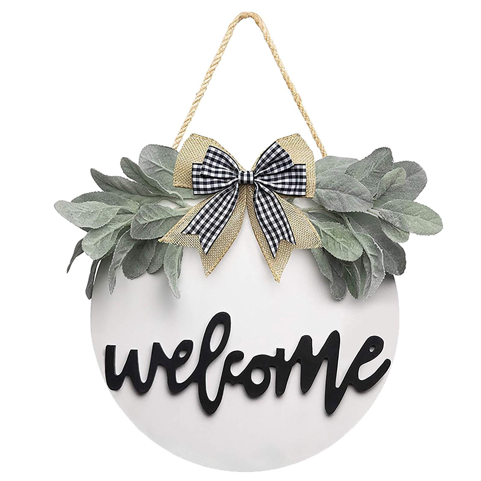 

Приветственная табличка для входной двери, вывеска для декора передней двери крыльца, подвесная на открытом воздухе One Size