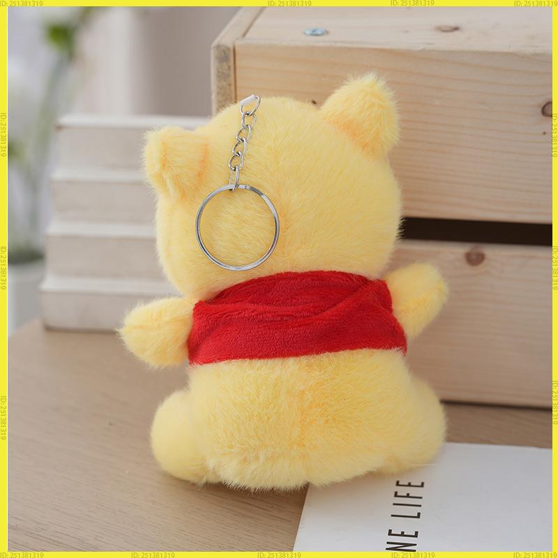 10-13Cm  Winnie The Pooh  Plush Toys Tigger Piglet Eeyore Donkey - Cute Sticker Plush Toys Birthday Gift