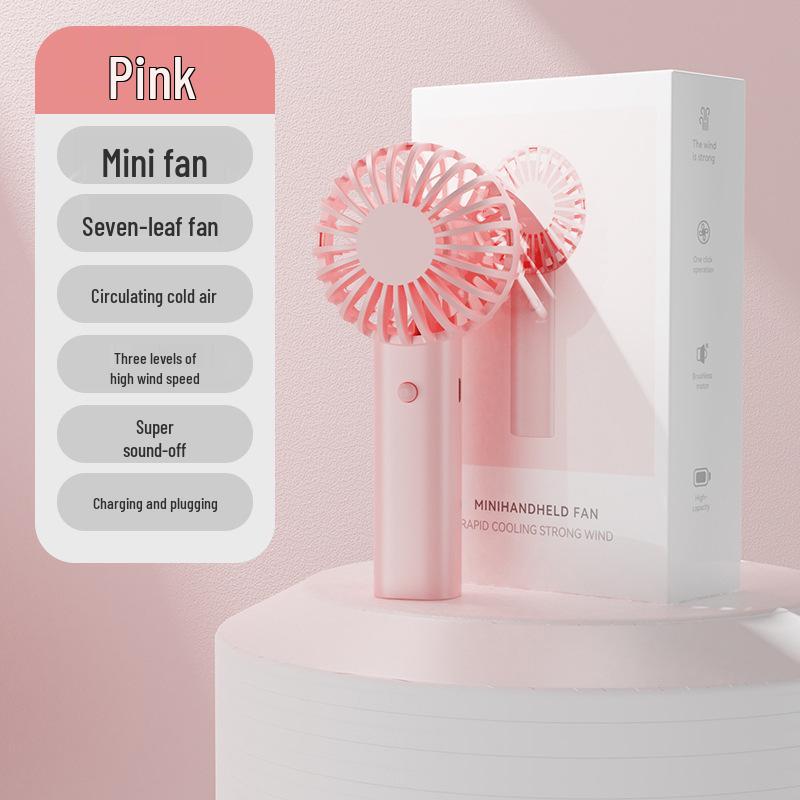 Rechargeable Mini USB Handheld Pocket Fan - Portable Outdoor Gift Cold Wind Fan