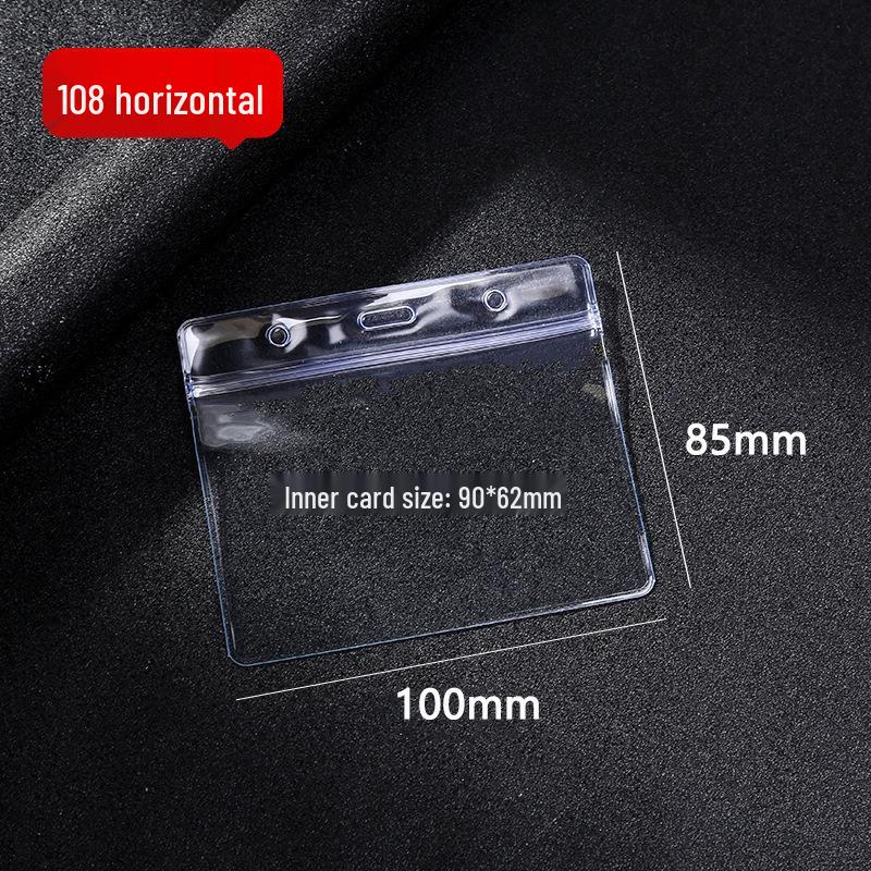 

Waterproof Transparent PVC ID Card Holder with Lanyard for Students