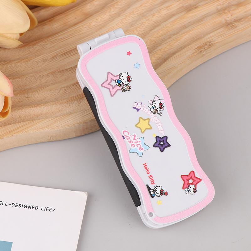 Mini Hair Brush Folding Massage Comb Head Massage Anti-Static Portable Travel Hair Brush Girl Hair Combs With Mirror