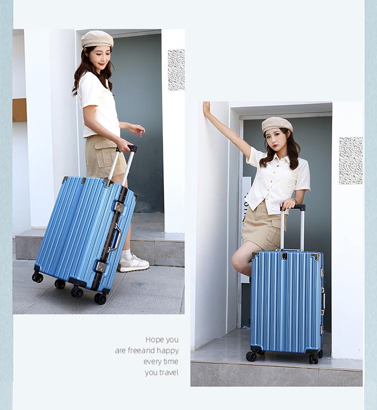 26-Zoll Aluminiumkoffer mit Fall- und Verschleißfestigkeit, Universelle leise Rollen - Ideal für Damenreisen