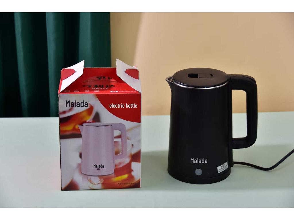 Wanlida Stainless Steel Electric Kettle, Food Grade, Hotel Use, Double Layer, Auto Power Off, Gift-Ready.