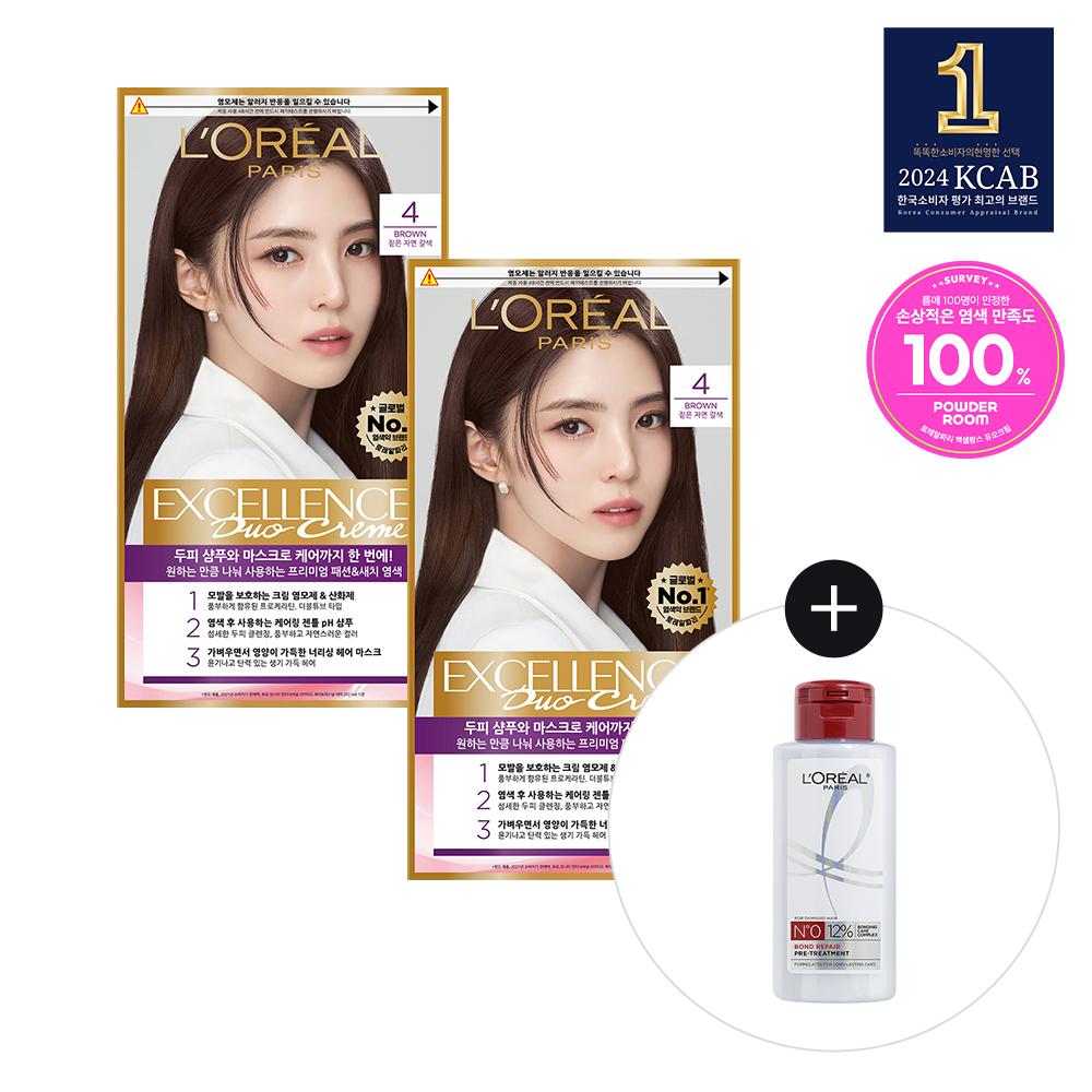 

L Oréal Paris Excellence DUO Cream (choose one of two colors) (Brown/Light Brown)