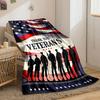 Thank You Veterans Flag Print Blanket bedroom Blanket for Livingroom Couch lunch break Soft throw for Friend's festival Gift