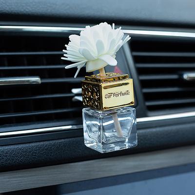 1 szt. Akcesoria samochodowe Pusta szklana butelka z klipsem Zapach samochodowy Butelka odświeżacza powietrza do samochodu Klips na perfumy Kratka wentylacyjna Wylot Aromaterapia