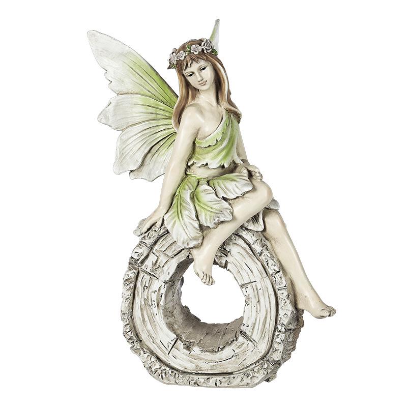 Nordic Style Creative Flower Fairy Resin Garden Angel Ornaments