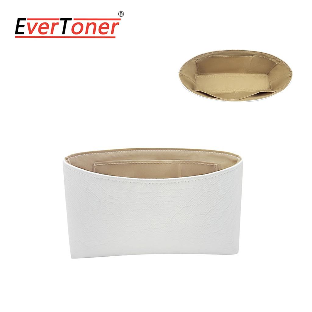 EverToner Lightweight Bag Insert Compatible with Lo-we font Tote bag Waterproof Dupont paper Surface and Silky Satin Lining