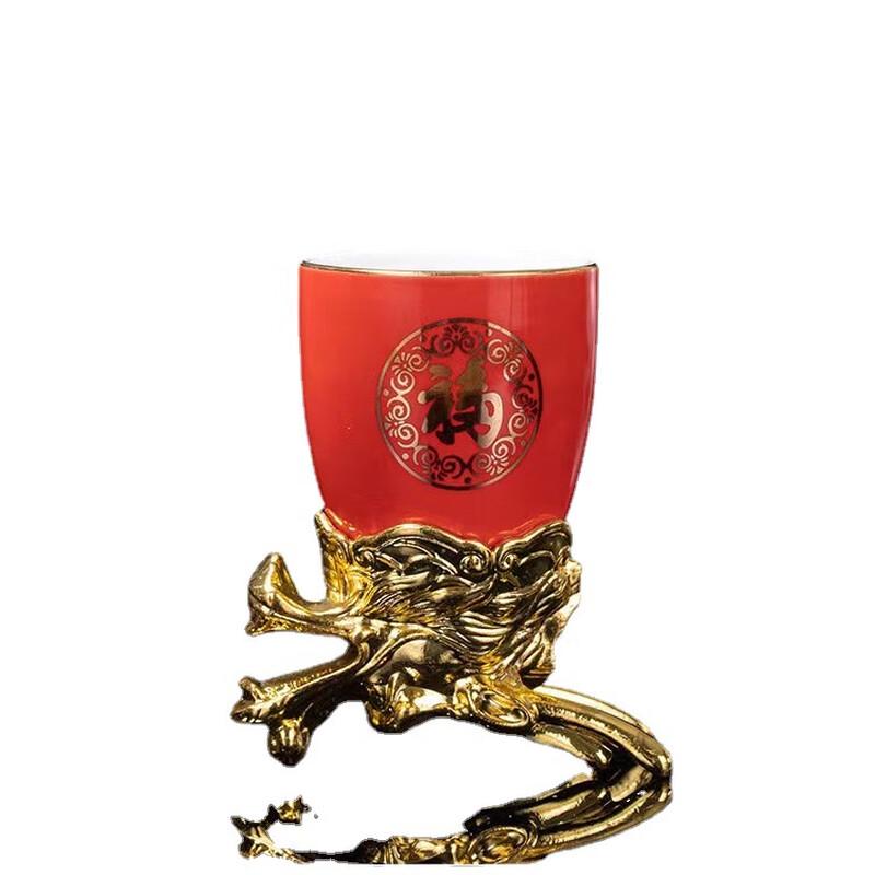 Chaxun Tolv Kinesiska Zodiaken Vinglas Gåvoset