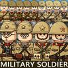 WW2 Military Soldier Figures Building Blocks Army Japanese Warrior Medical Nurse Officer Infantry Helmets UV Printed Bricks Toys