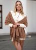 Scarf 180x70 PTN SP100C-5479 L.Brown