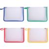 Pocket Textbook Stationery File Bag Folders Zipper Storage Bag Test Paper Folder Paper Organizer