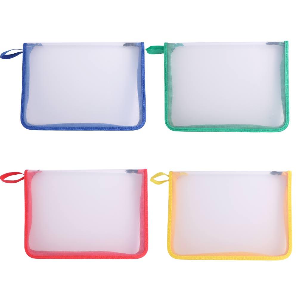 

Storage Bags Homework Test Paper Folder Zipper Storage Bag File Bag Folders Paper Organizer червоний