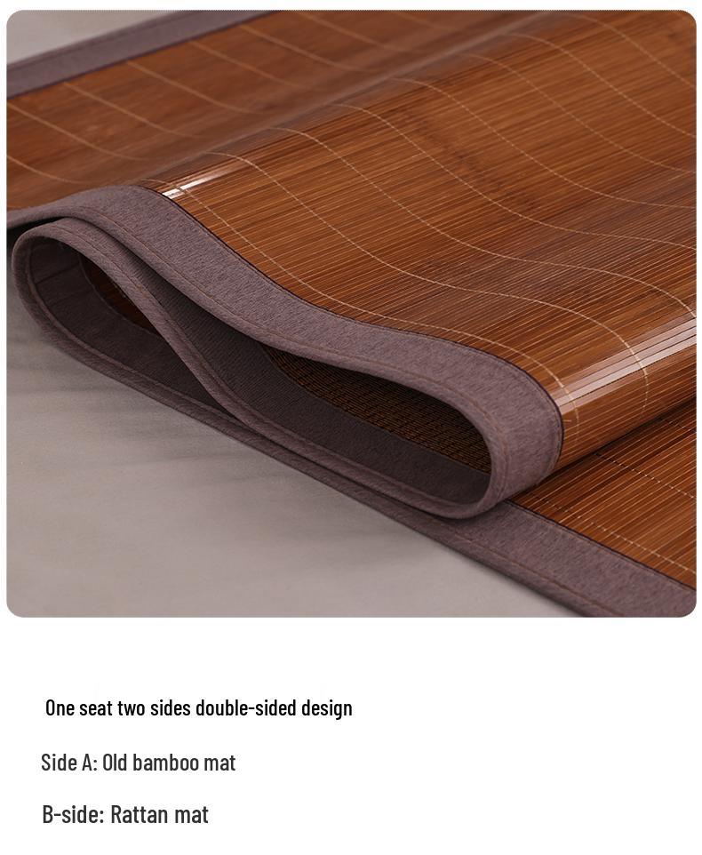 Double-Sided Foldable Bamboo Cool Mat for Children and Students - Ice Silk Summer Mat with Free Shipping