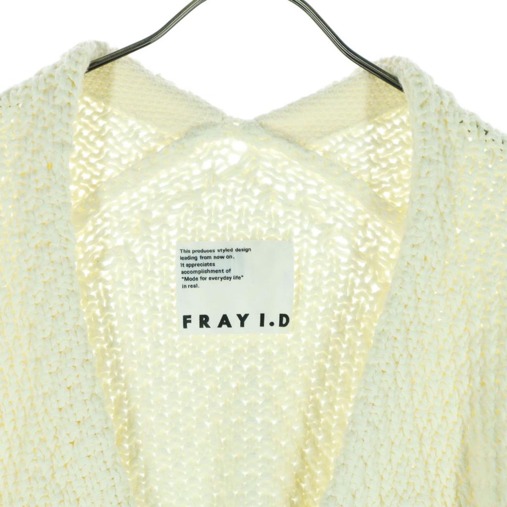 Beauty Products FRAY I.D Long Sleeve Knit Cardigan F White FWNT231219 Women Used