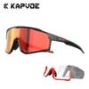 Lunettes de cyclisme Kapvoe 3 verres Lunettes de soleil UV400 pour hommes femmes Sport vélo Cyclisme Course à pied Conduite Pêche Lunettes 1 verre Camping