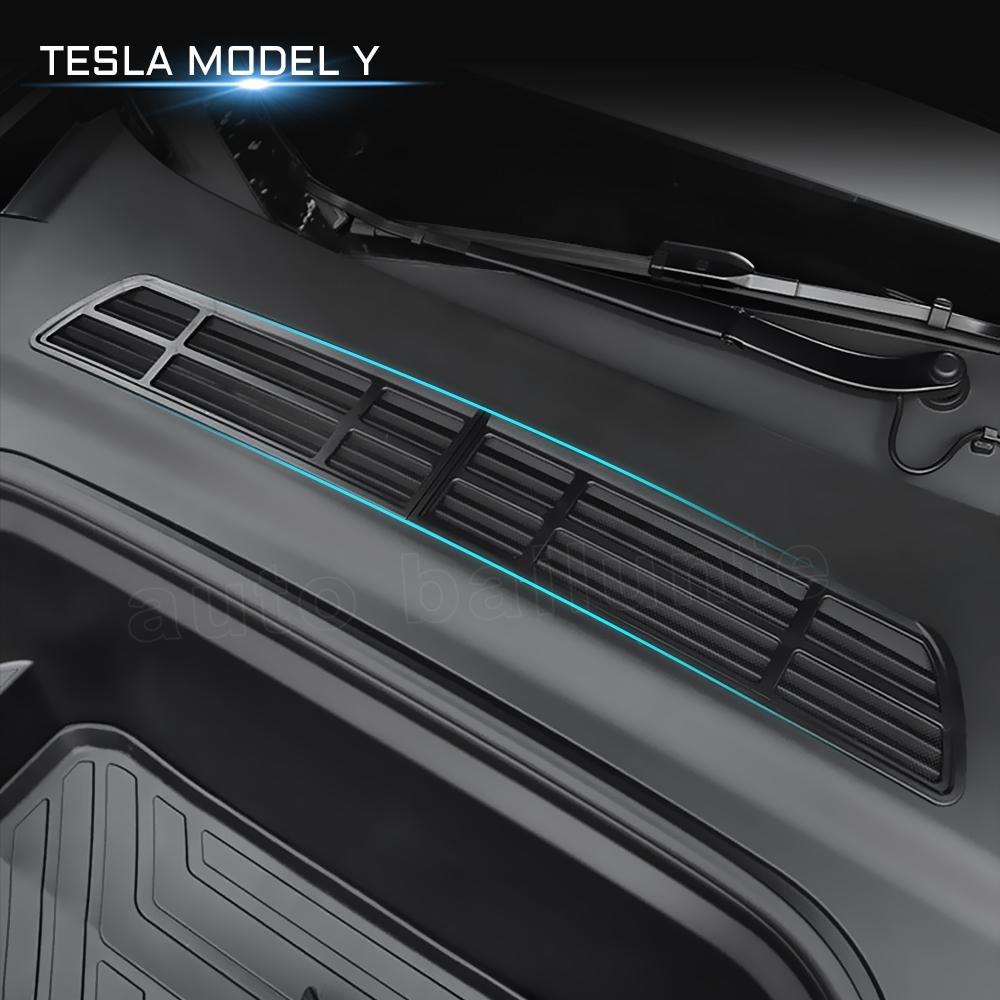 Capota portbagajului frontal al mașinii Bandă de apă pentru intrarea aerului în față pentru aer condiționat Capac de protecție pentru plasă rezistentă la insecte pentru Tesla Model Y