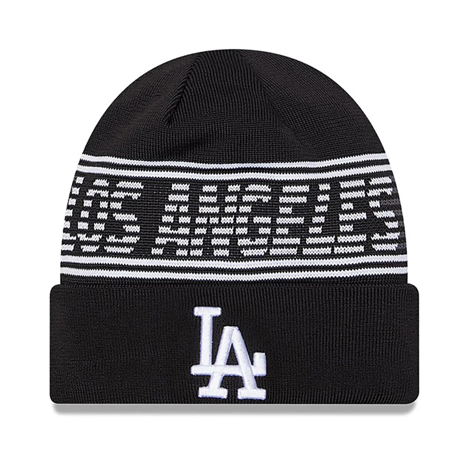 

[New Era] Вязаная шапка бини Los Angeles Dodgers MLB SPORTS KNIT BEANIE CAP LOS ANGELES DODGERS Шапка (JP, Алфавит, Свободный размер, Черный) [Использовал]