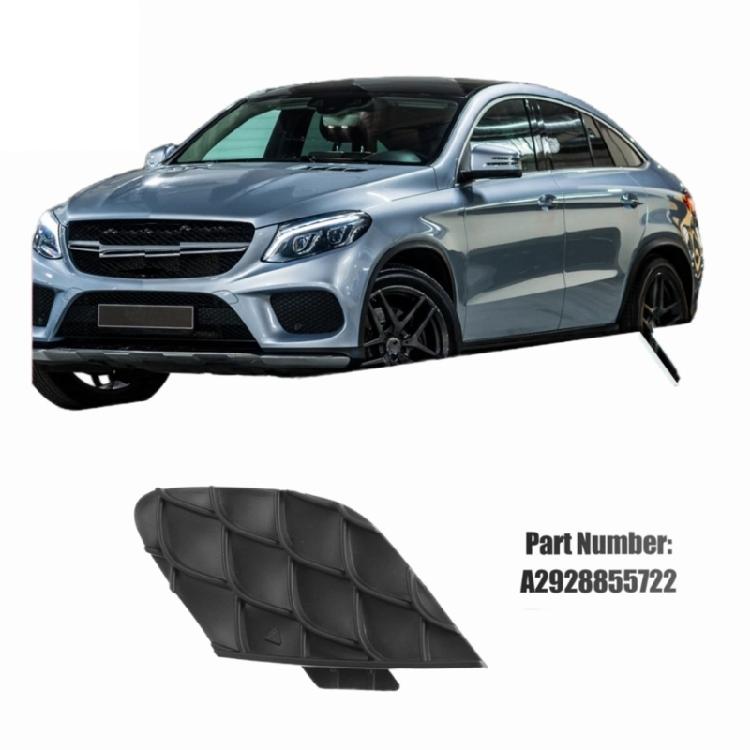 Tow Hook Cover 2928855722 For W292 2015-2019 Front Bumper Tow Hook Cover Black Plastic Cover
